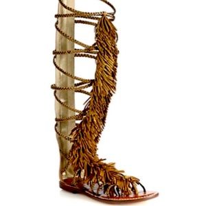 Sam Edelman Gia Fringe color chestnut size 7.5